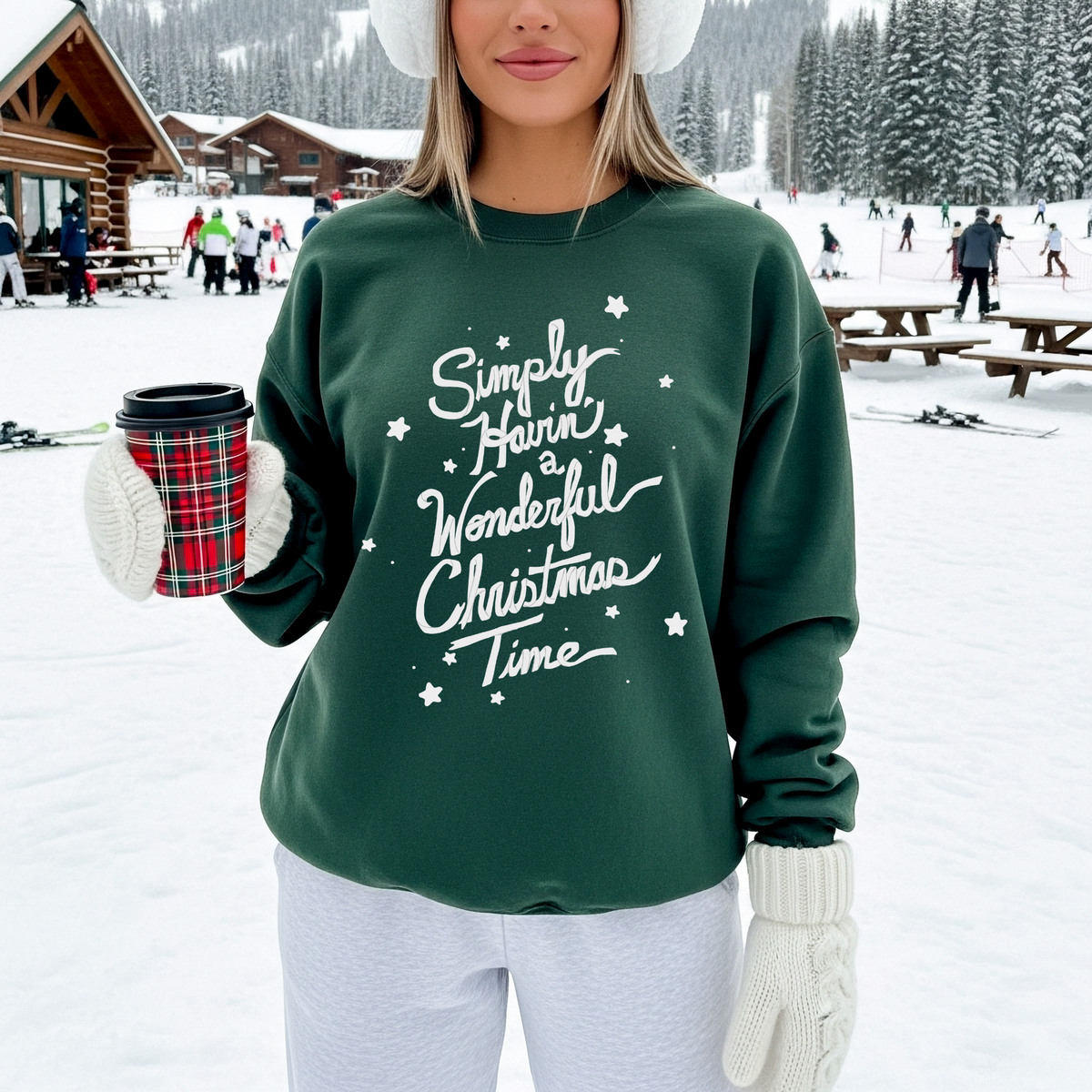 Simply Having a Wonderful Christmas Time Sweatshirt (2 Colors)