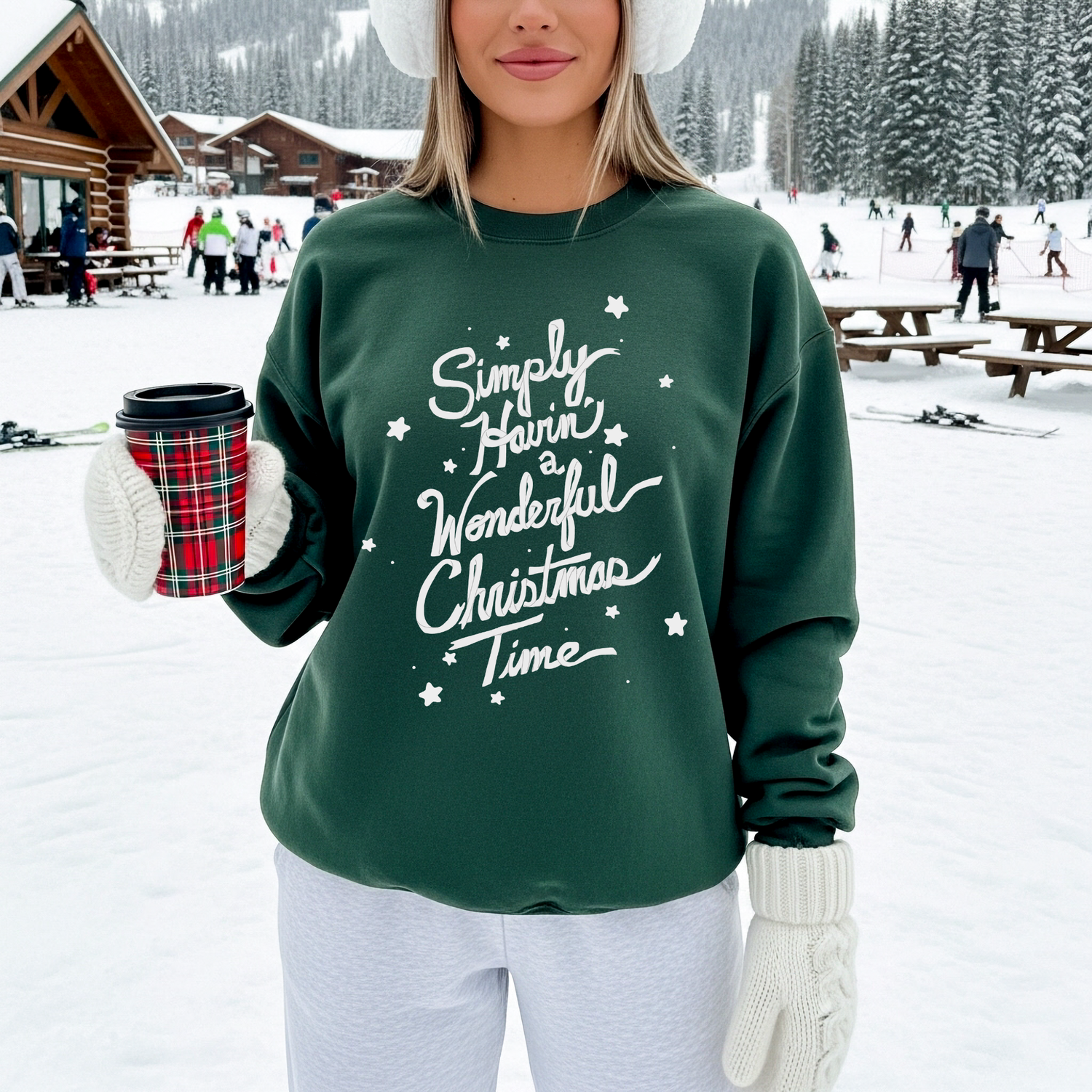 Simply Having a Wonderful Christmas Time Sweatshirt (2 Colors)