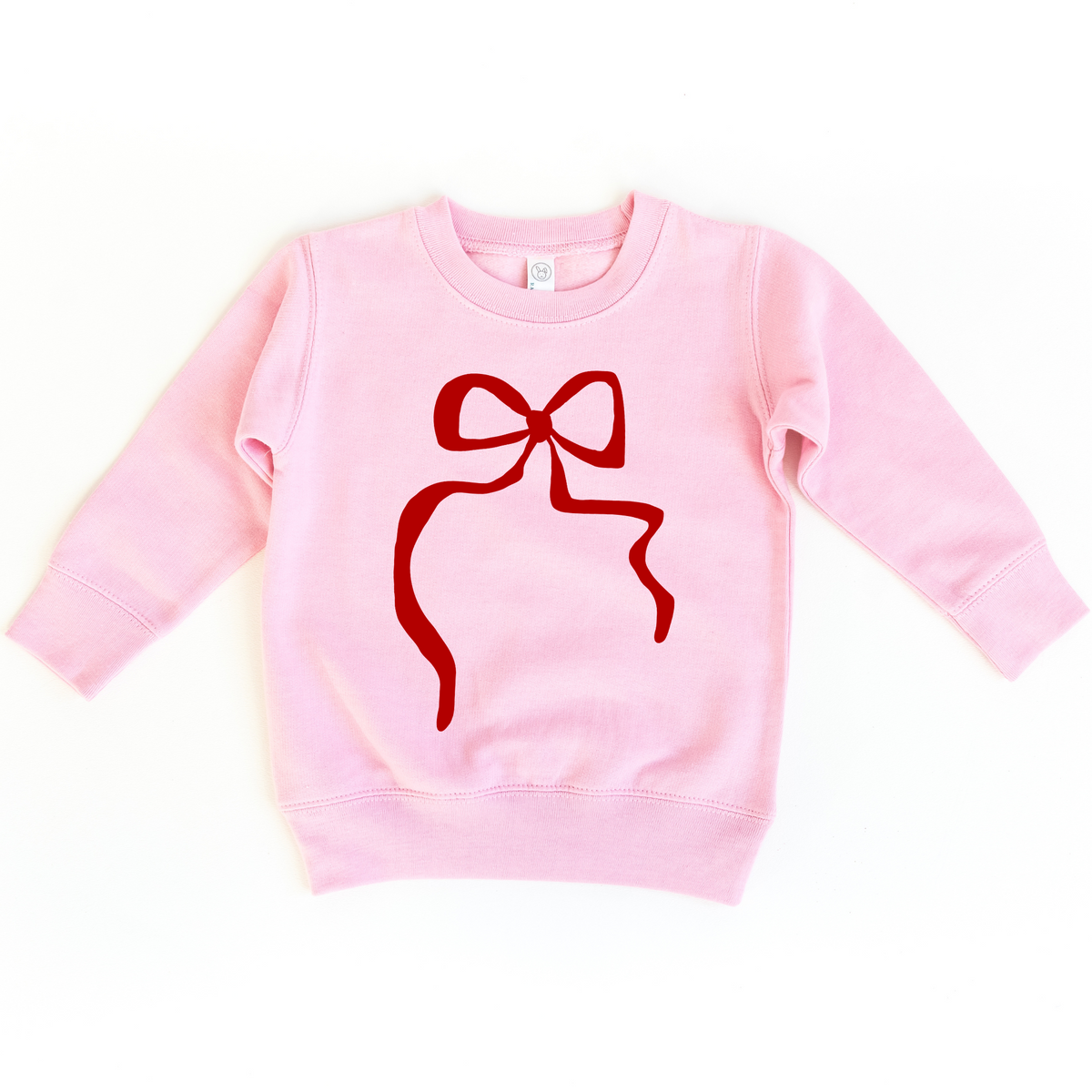 Girls Red Coquette Bow Sweatshirt (Various Colors)