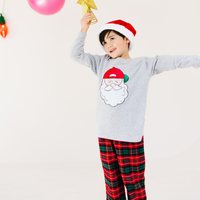 Kids Santa Claus Tee (Various Colors/Long and Short Sleeve Options)