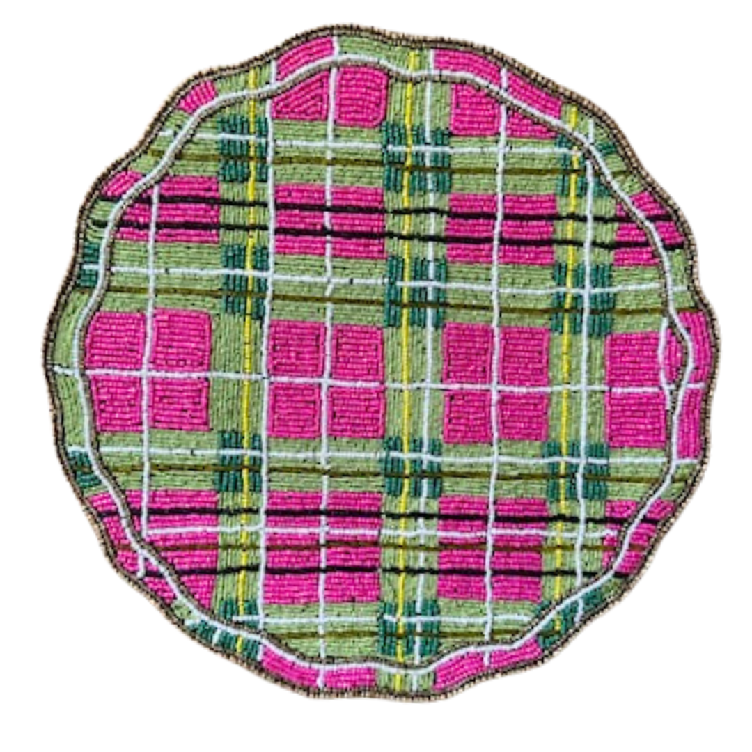 Preppy Plaid Holiday Placemat - Single