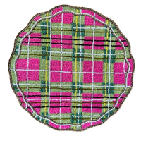 Preppy Plaid Holiday Placemat - Single