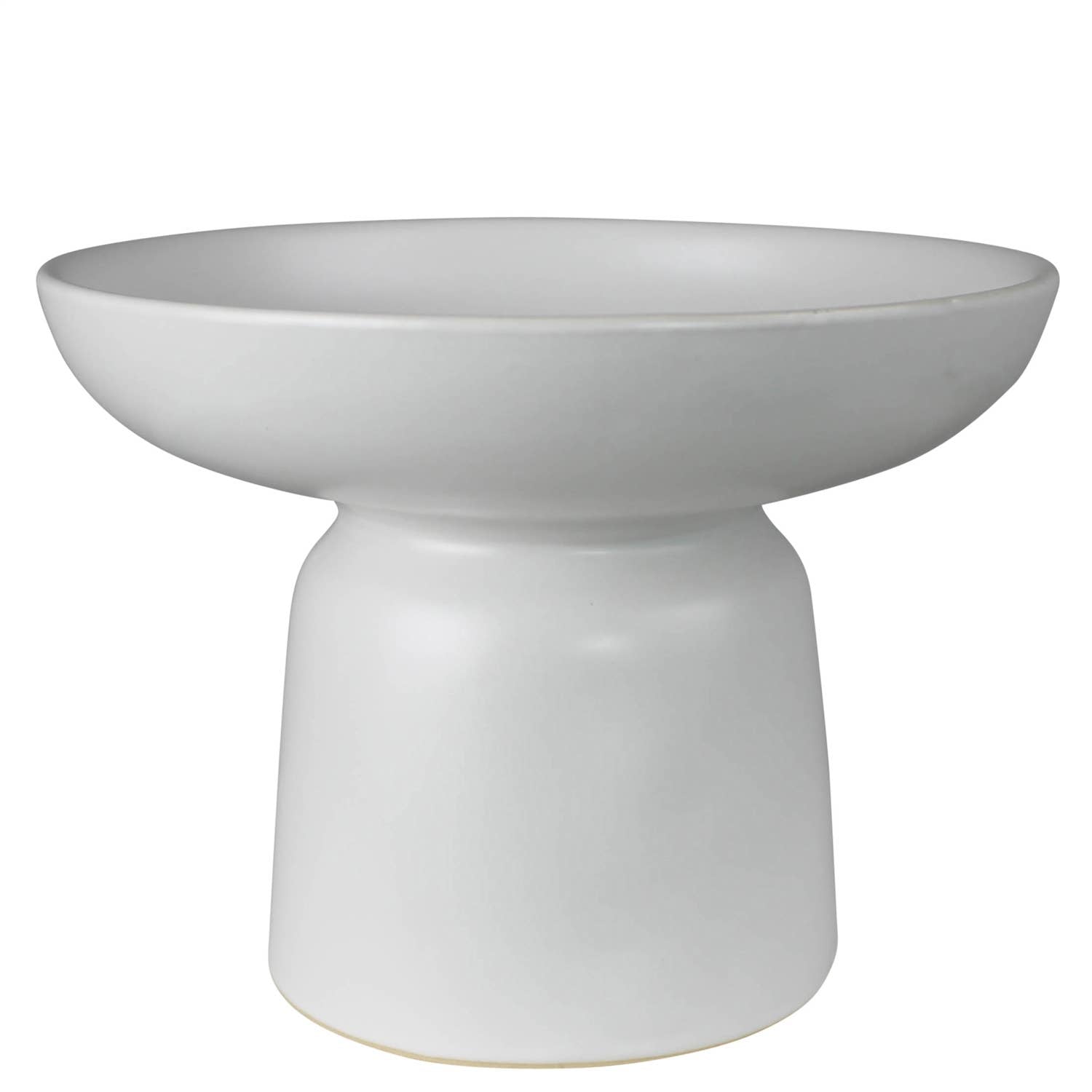 White Pedestal Bowl