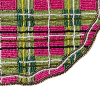 Preppy Plaid Holiday Placemat - Single