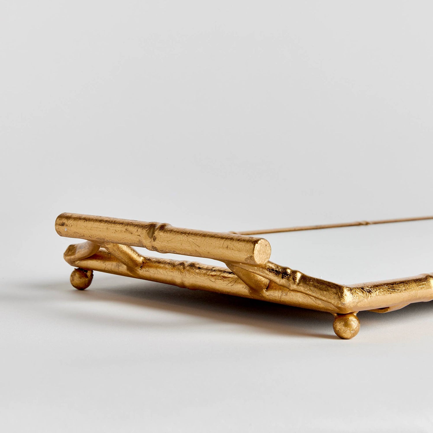The Daphne – Bamboo Gold Mirrored Tray