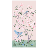 May – Pink Chinoiserie Fine Art Paper Print (Various Sizes)