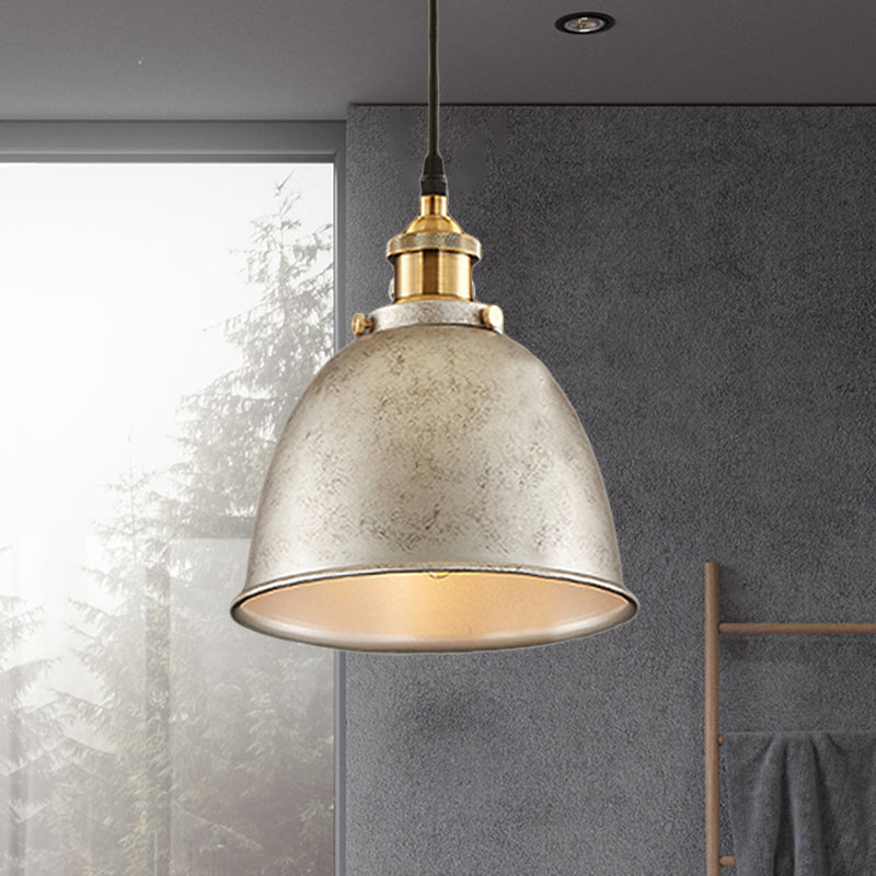 Antique Inspired Dome Pendant Lamp (Various Colors)