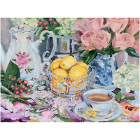 Lemon Tea No. 2 – Fine Art Tablescape Canvas Print (Various Sizes)