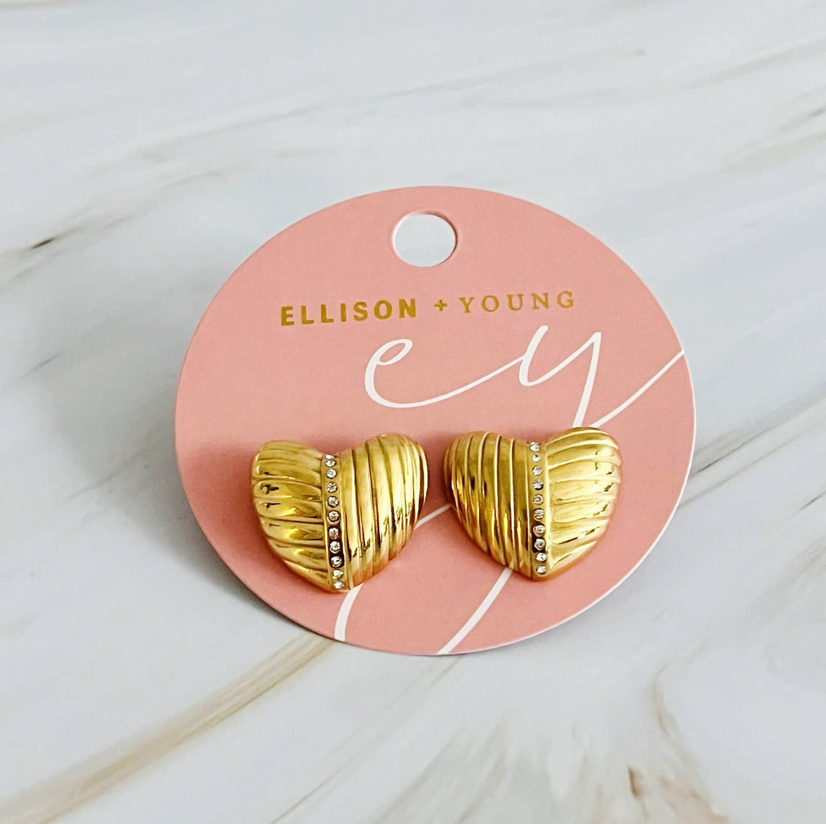 Heart Stud Earrings