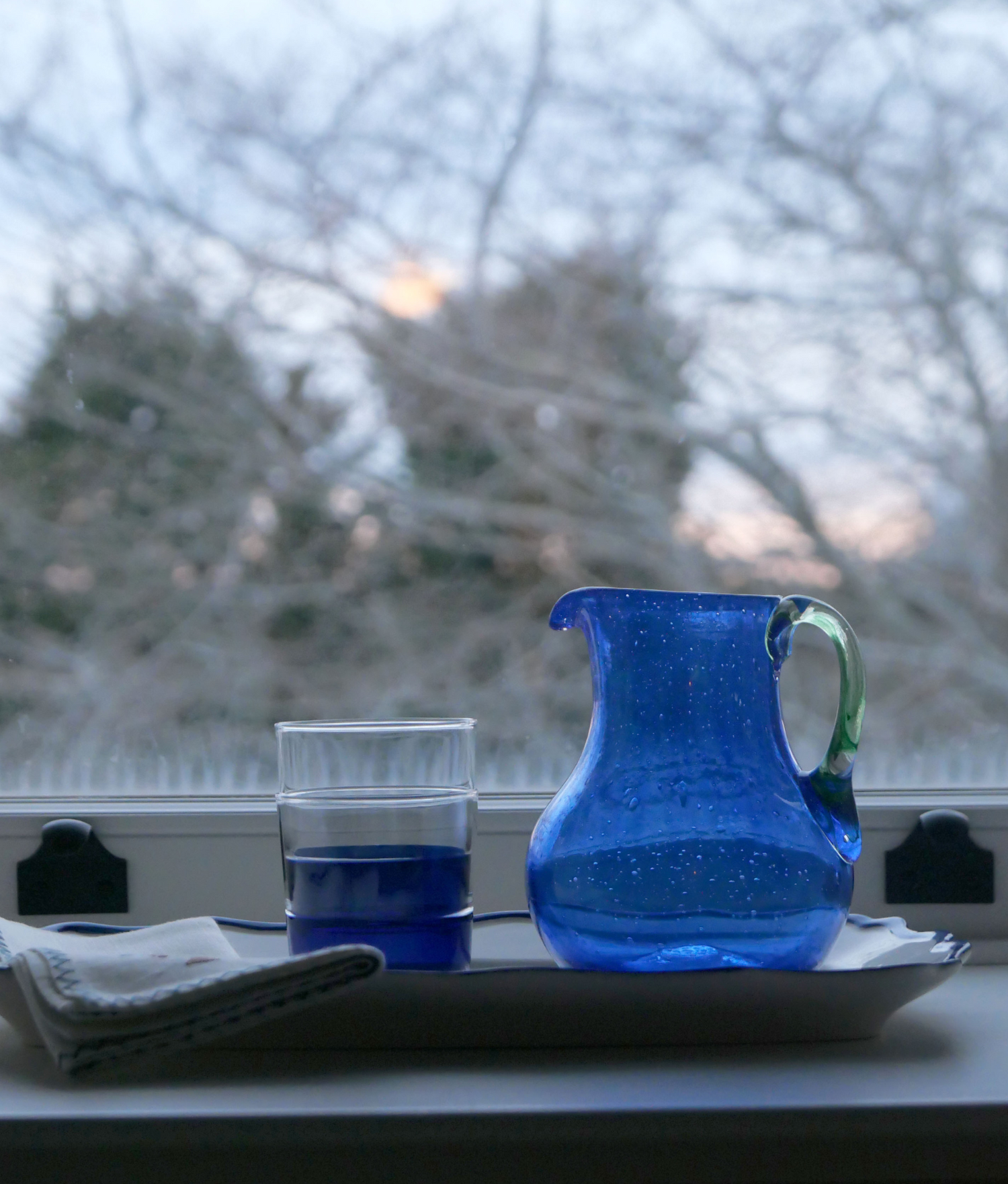 La Petite Carafe Ronde, Blue / Green