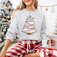 Christmas Lights up Till January Sweatshirt  (Various Colors)