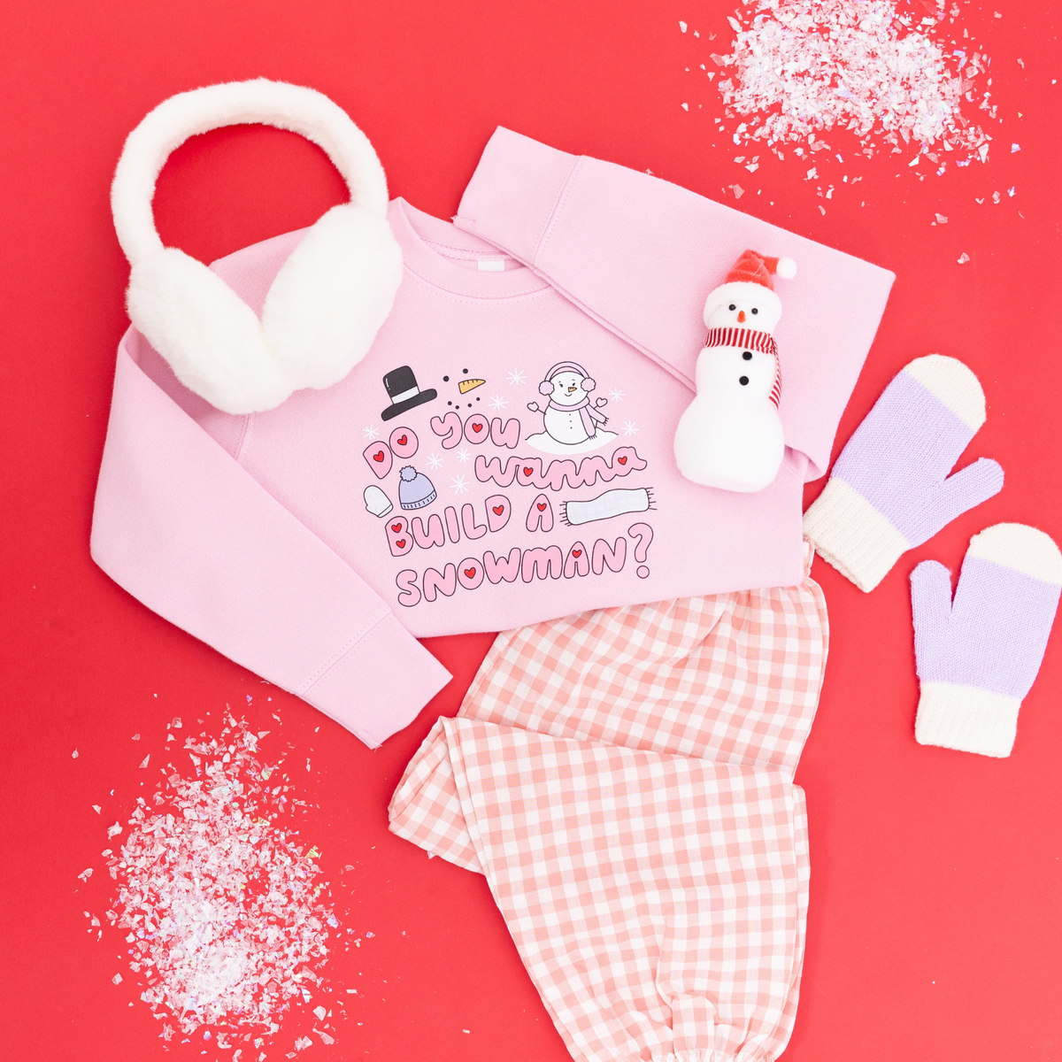 Girls Do You Wanna Build a Snowman Sweatshirt (Various Colors)