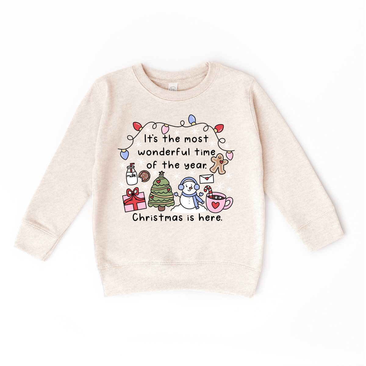 Girls Most Wonderful time of the Year Sweatshirt (Various Colors)
