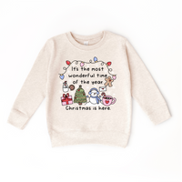 Girls Most Wonderful time of the Year Sweatshirt (Various Colors)