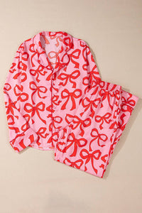 Bow Print Pajama Set