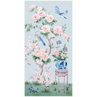 June – Blue Chinoiserie Fine Art Paper Print (Various Sizes)
