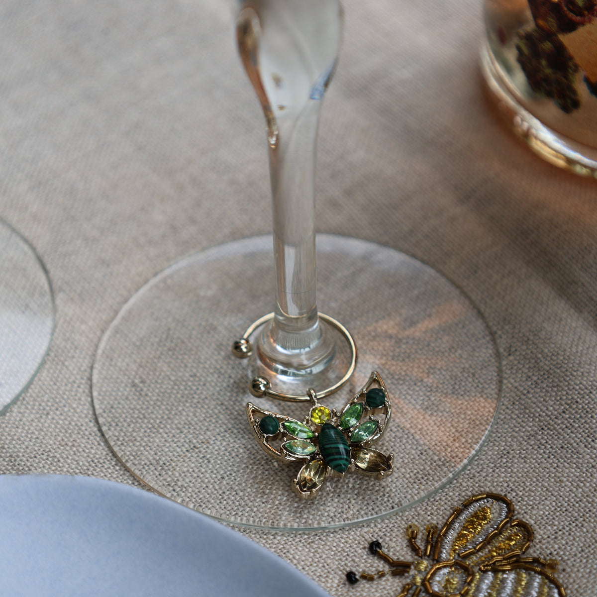 Butterfly Wine Charms – Set of 6