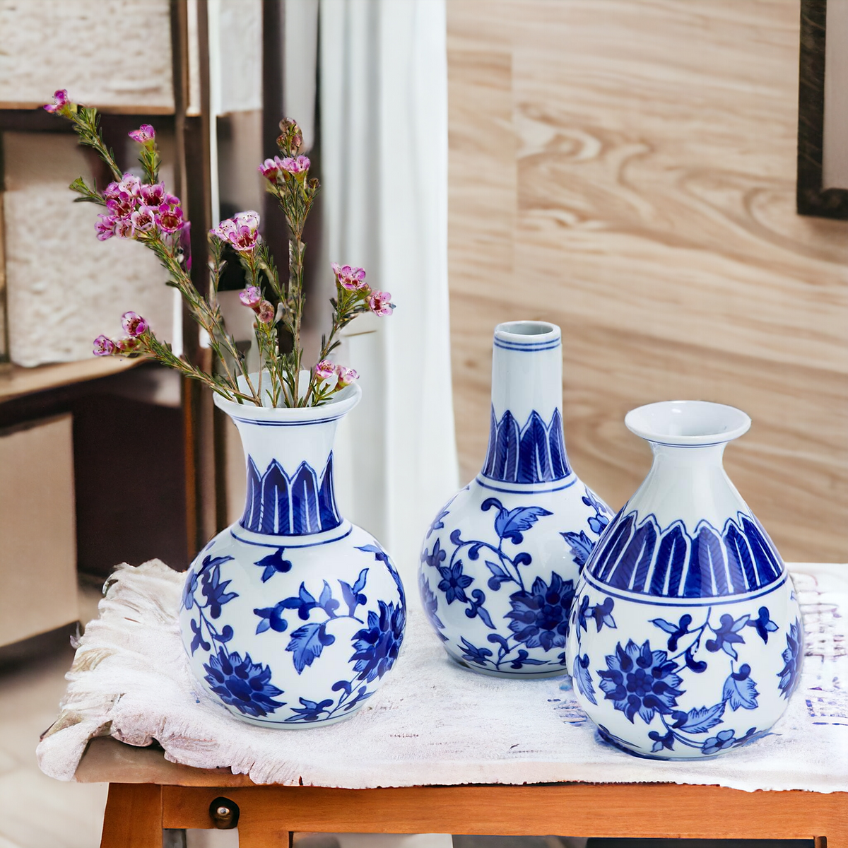 Chinoiserie Mediterranean Canton Vases (Various Styles & Sizes)