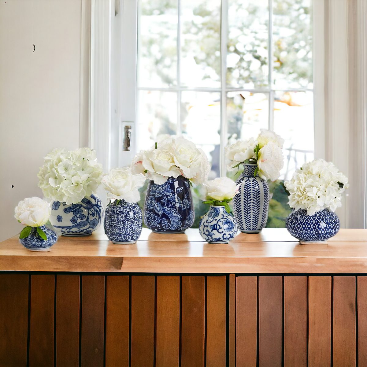 Samira Blue Vases (Various Styles and Prints)