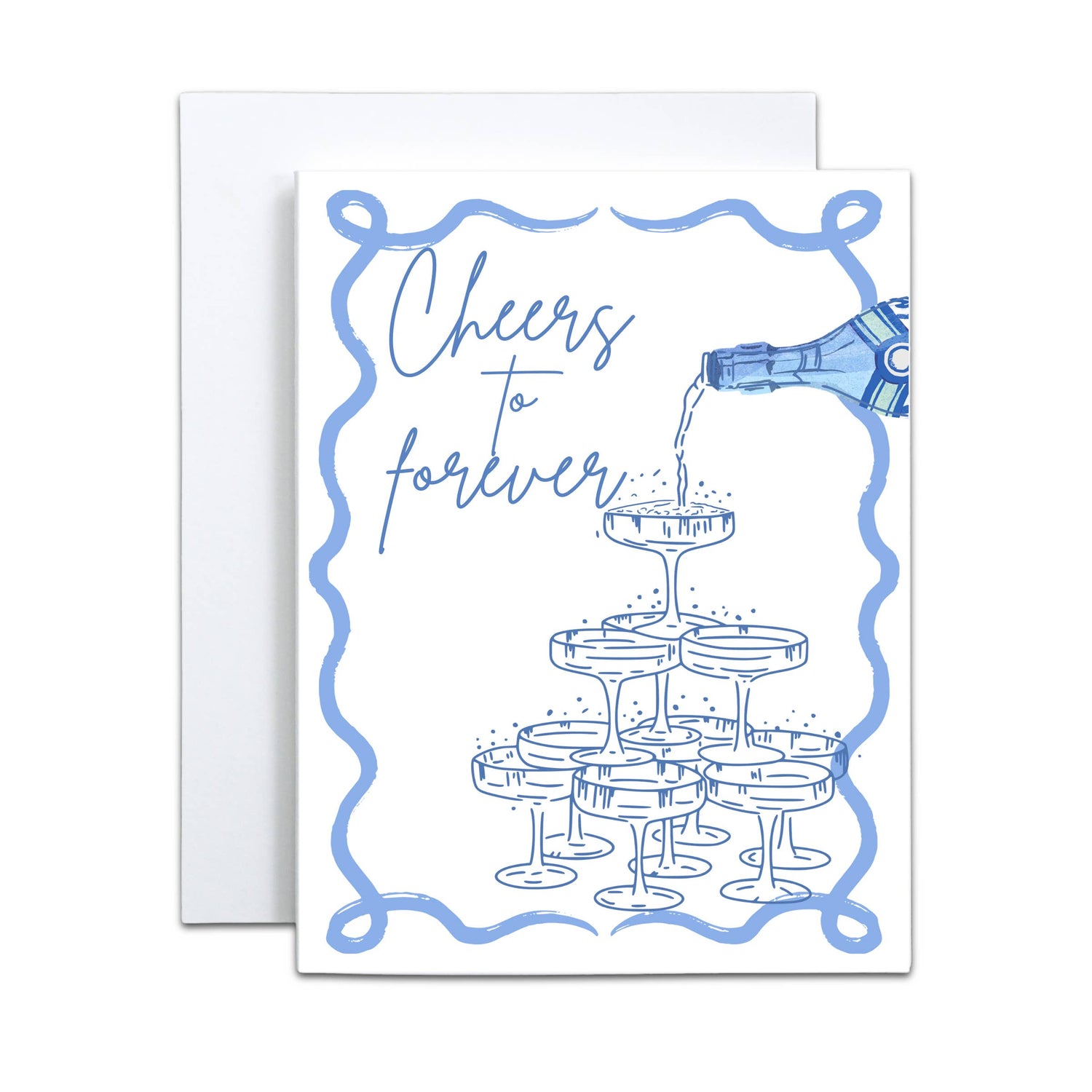 "Cheers to Forever" Greeting Cards