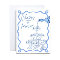 "Cheers to Forever" Greeting Cards