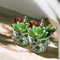 Mini Green Cachepots (Various Prints)