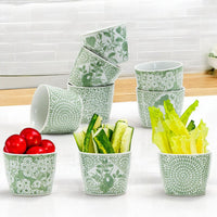 Mini Green Cachepots (Various Prints)