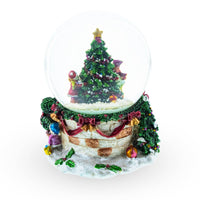 Christmas Tree Snow Globe with Music
