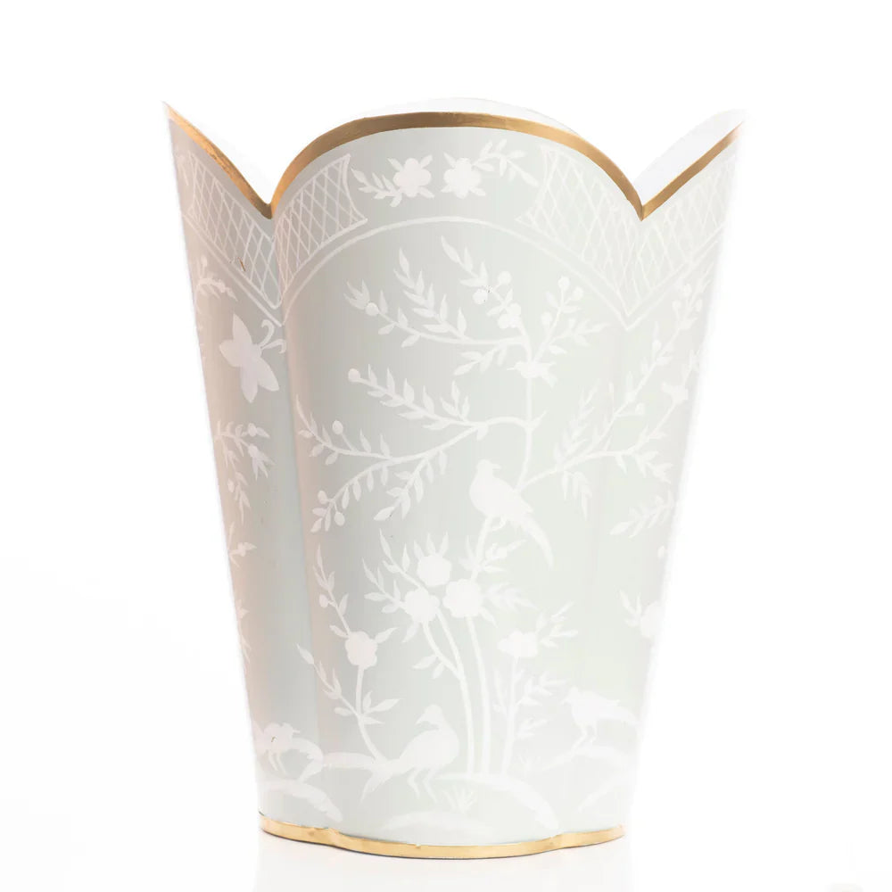 Mint Green & White Chinoiserie Tissue Holder