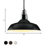 Autumn Industrial Chic Pendant Light (Various Colors)