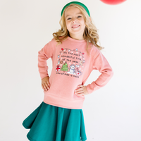 Girls Most Wonderful time of the Year Sweatshirt (Various Colors)
