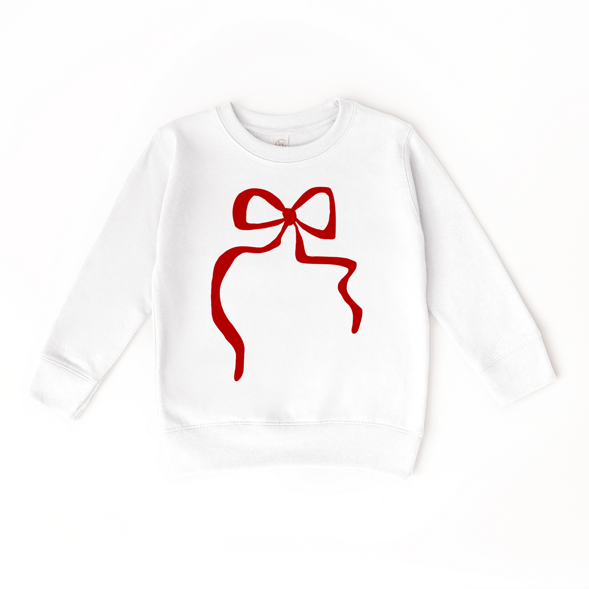 Girls Red Coquette Bow Sweatshirt (Various Colors)
