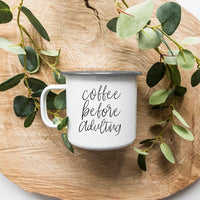 Metal Campfire Mugs 18oz (Various Quotes)
