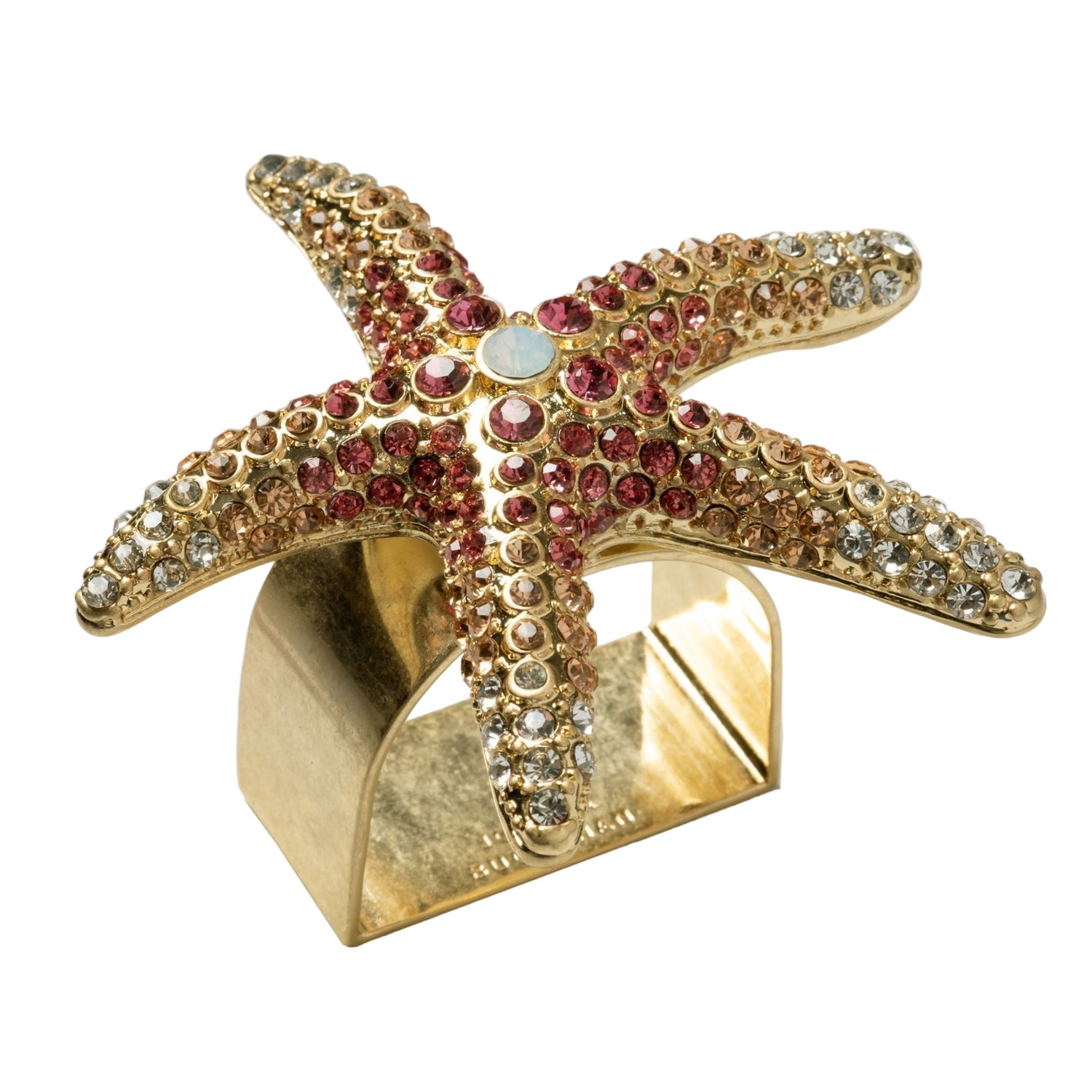Sparkling Starfish Napkin Rings – Pink (Set of 4)