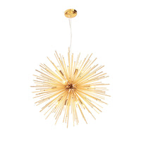 Gold Metal Starburst Chandelier (Various Sizes)