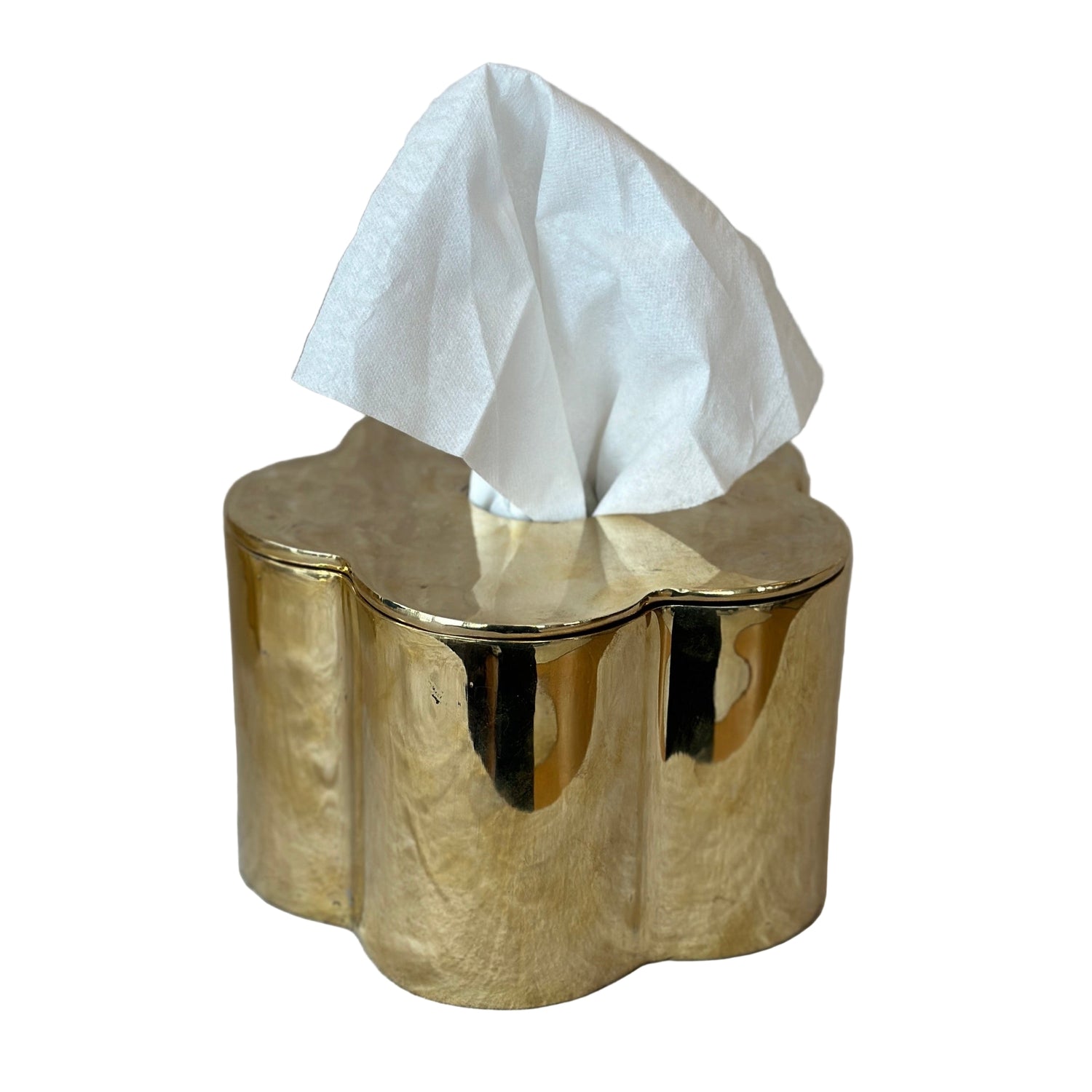 Brass Bud Box, Tissue Holder