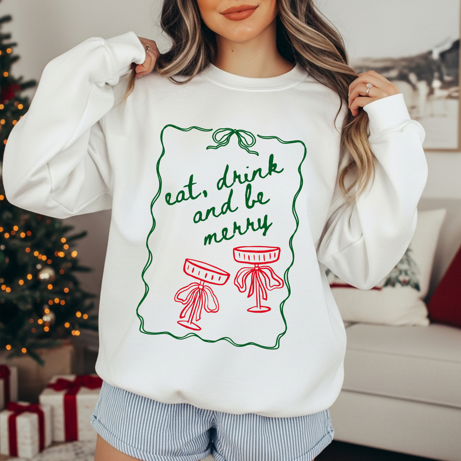 Eat Drink and Be Merry Sweatshirt (Various Colors)