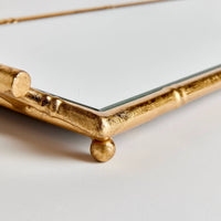 The Daphne – Bamboo Gold Mirrored Tray