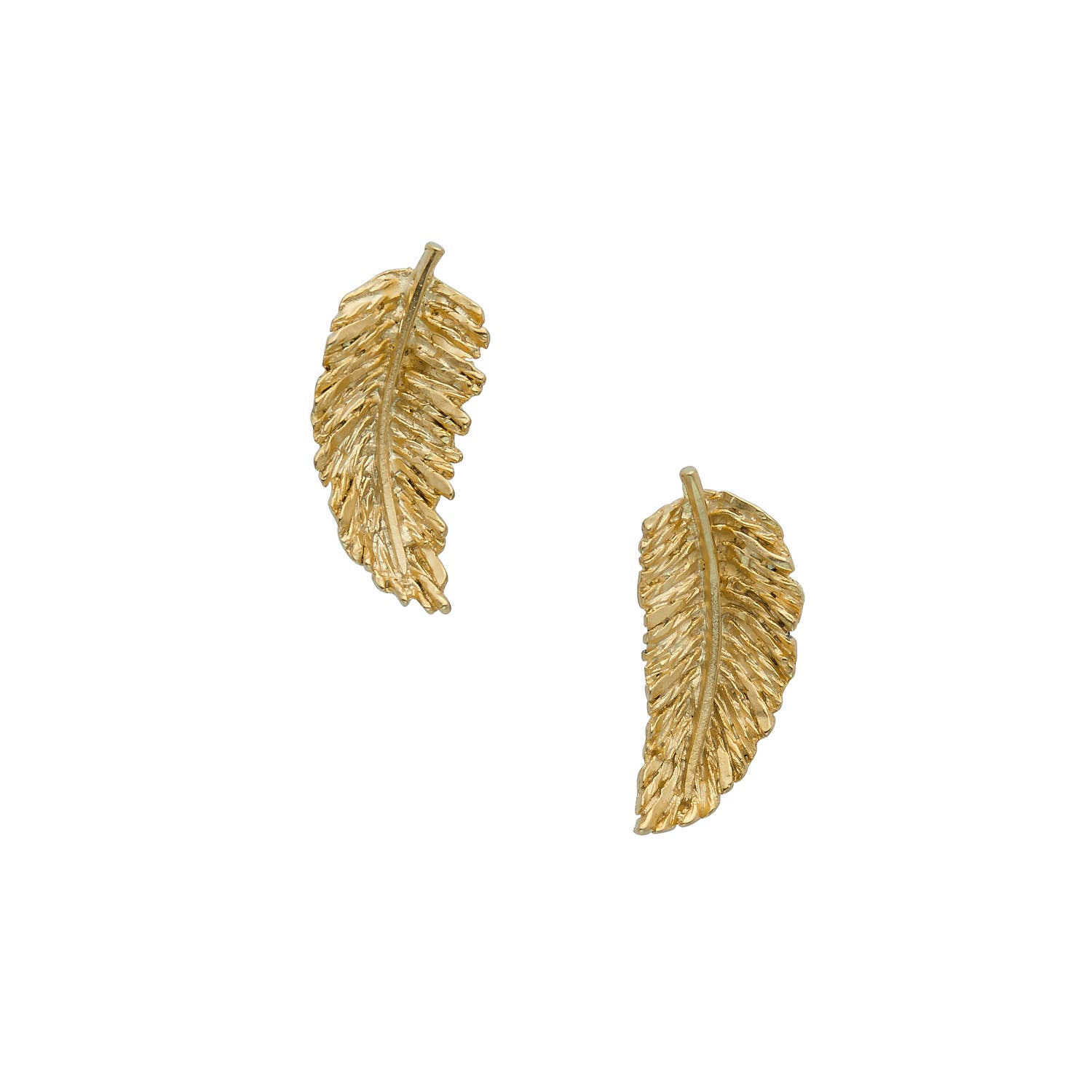 Handcast Gold Leaf Studs