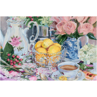 Lemon Tea No. 2 – Fine Art Tablescape Canvas Print (Various Sizes)