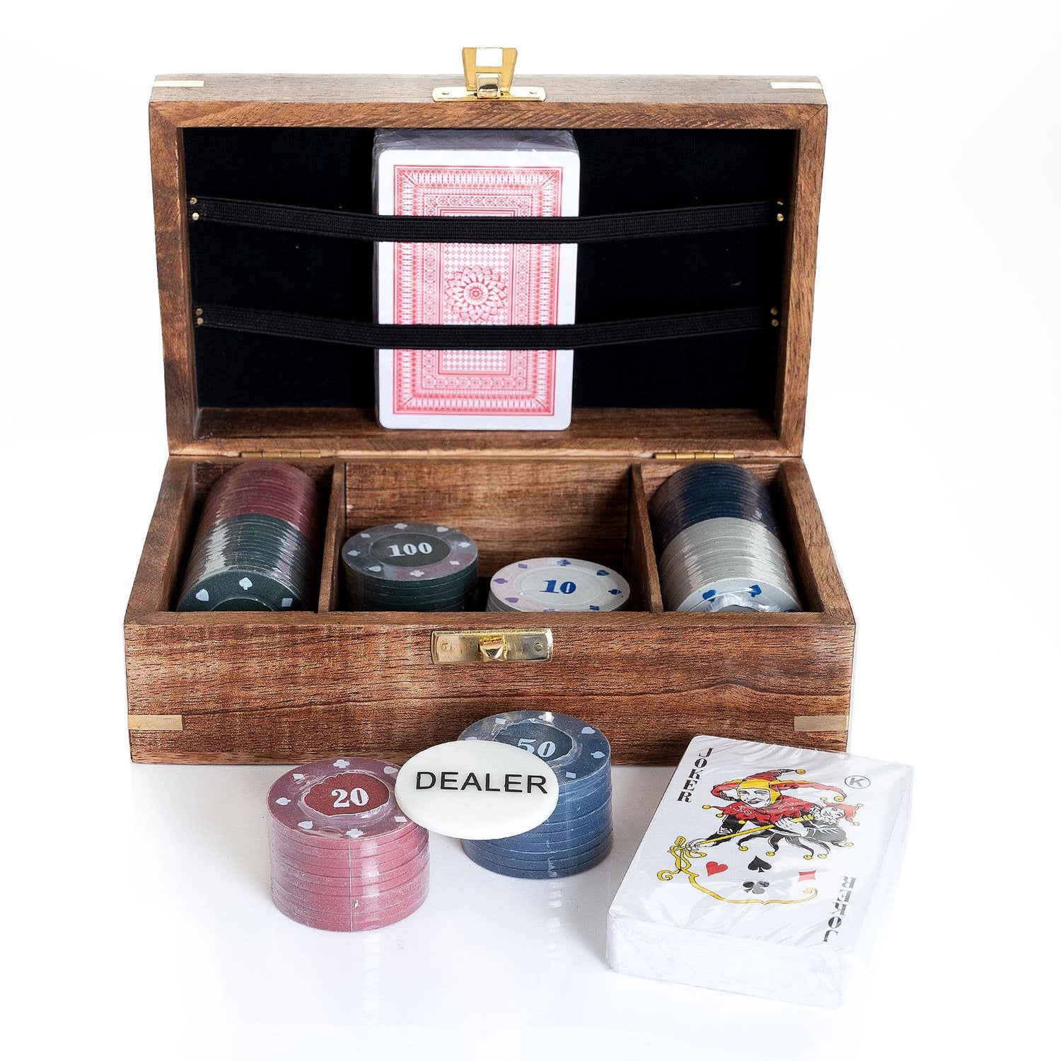 Classic Wooden Poker Set