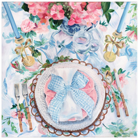 Blue Gingham – Fine Art Tablescape Print on Paper (Various Sizes)