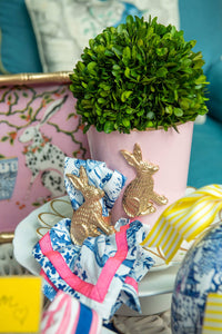 Rabbit Napkin Rings – Gold (Set of 4)