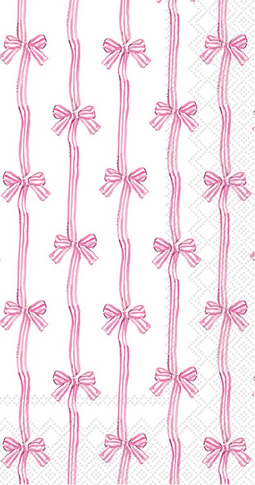 Pink Bow Paper Guest Napkin 16 ct