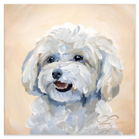 Maltese / Maltipoo – Fine Art Dog Print on Paper (Various Sizes