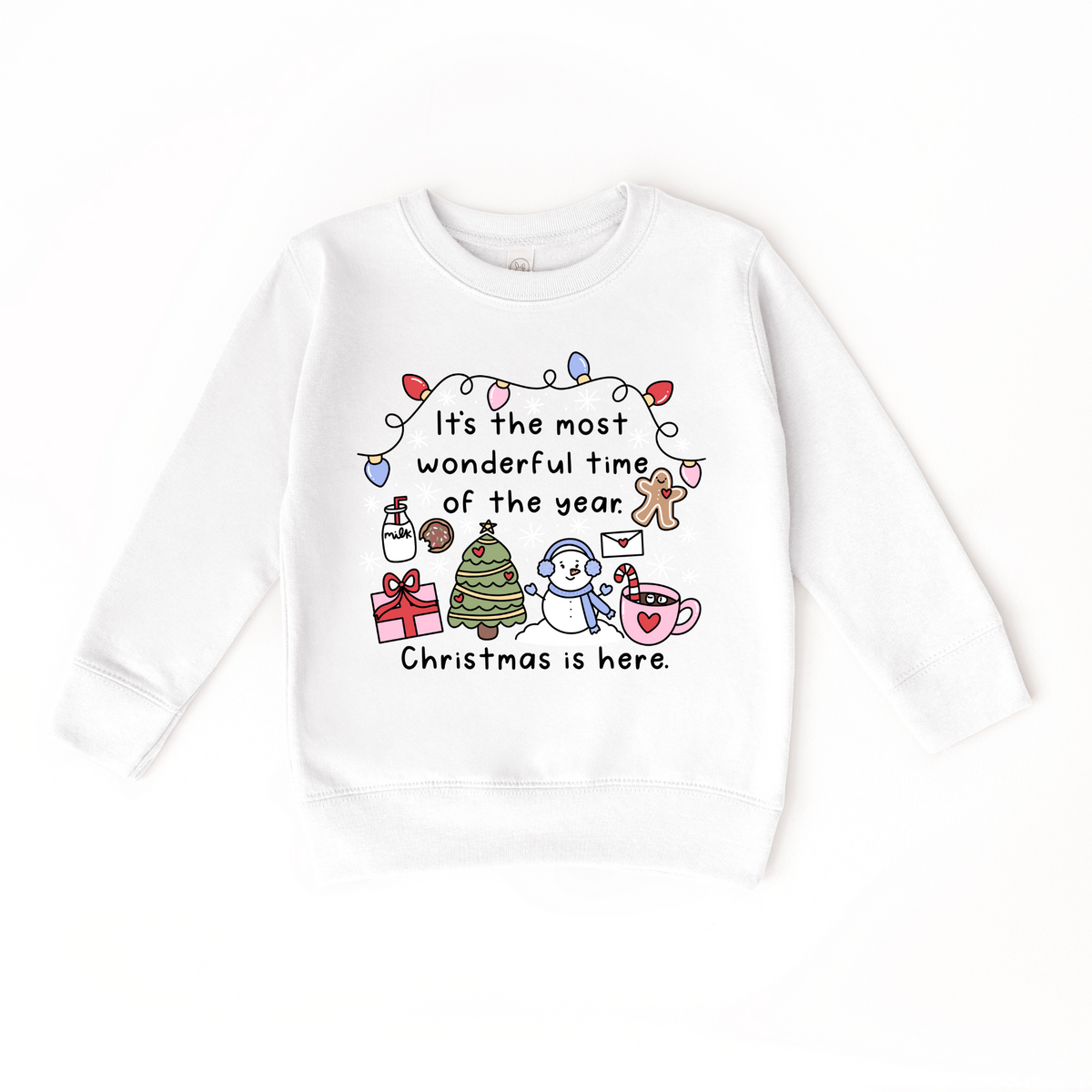 Girls Most Wonderful time of the Year Sweatshirt (Various Colors)