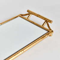 The Daphne – Bamboo Gold Mirrored Tray
