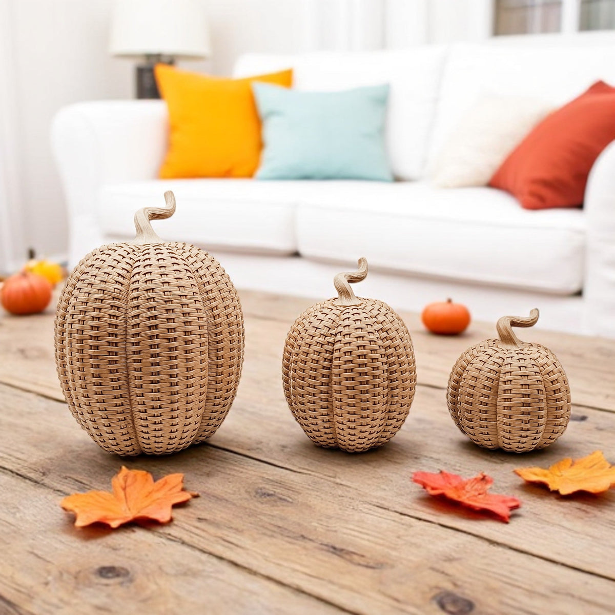 Rattan Pumpkins