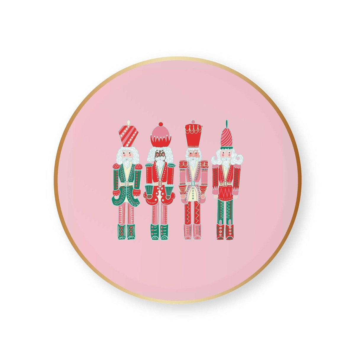 Pink Nutcracker Small Plates — Set of 8
