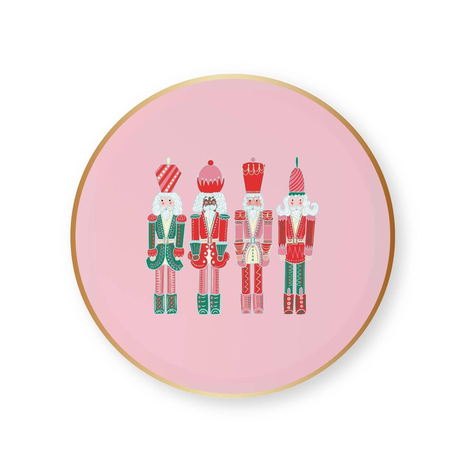 Pink Nutcracker Small Plates — Set of 8